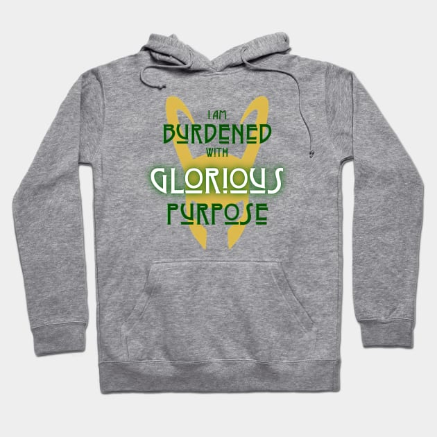 Glorious Purpose (dark text) Hoodie by Damn_Nation_Inc